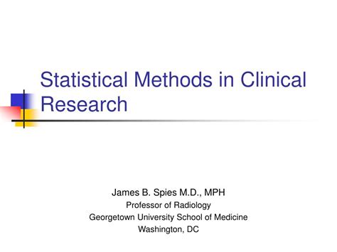 Statistical Methods in a Clinical Laboratory 